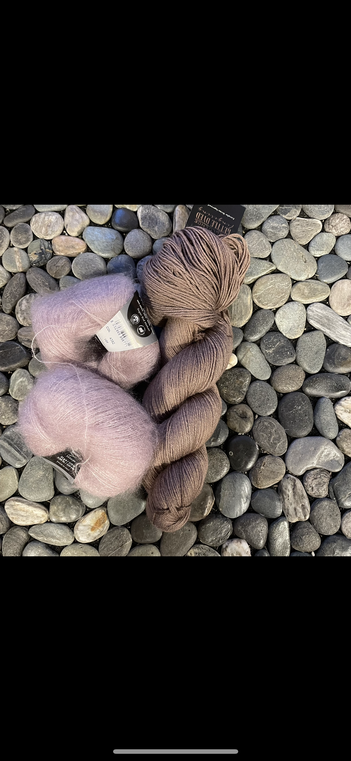 Shawl kits including fluff (Mohair)