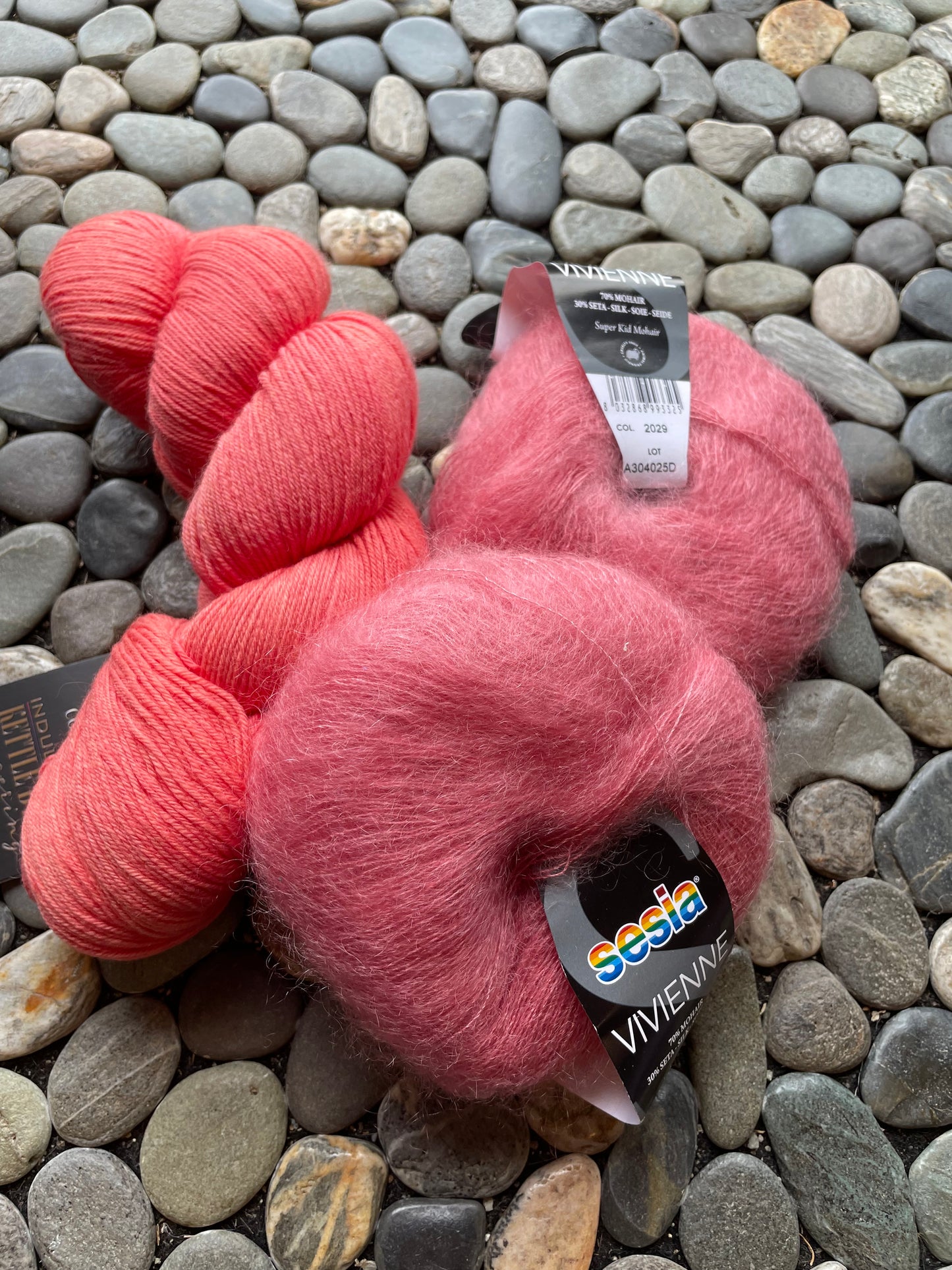 Shawl kits including fluff (Mohair)