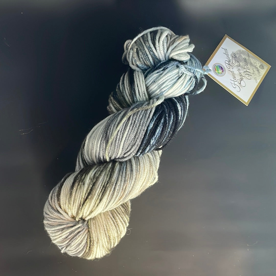 Country Wide hand painted merino 100g dk