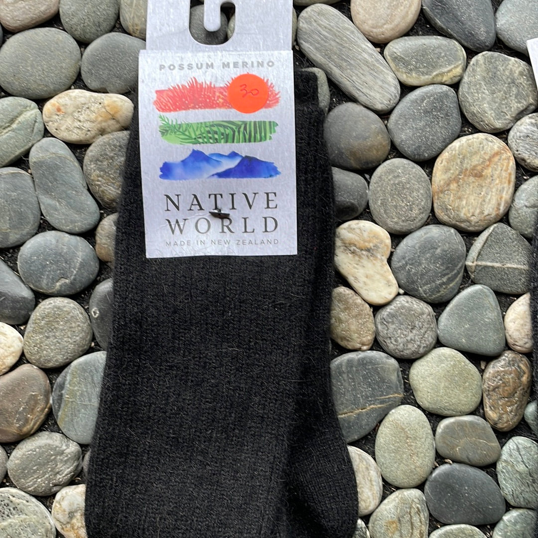 Native world possum merino socks