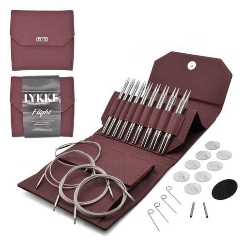 Flight 5" interchangeable circular knitting needle set