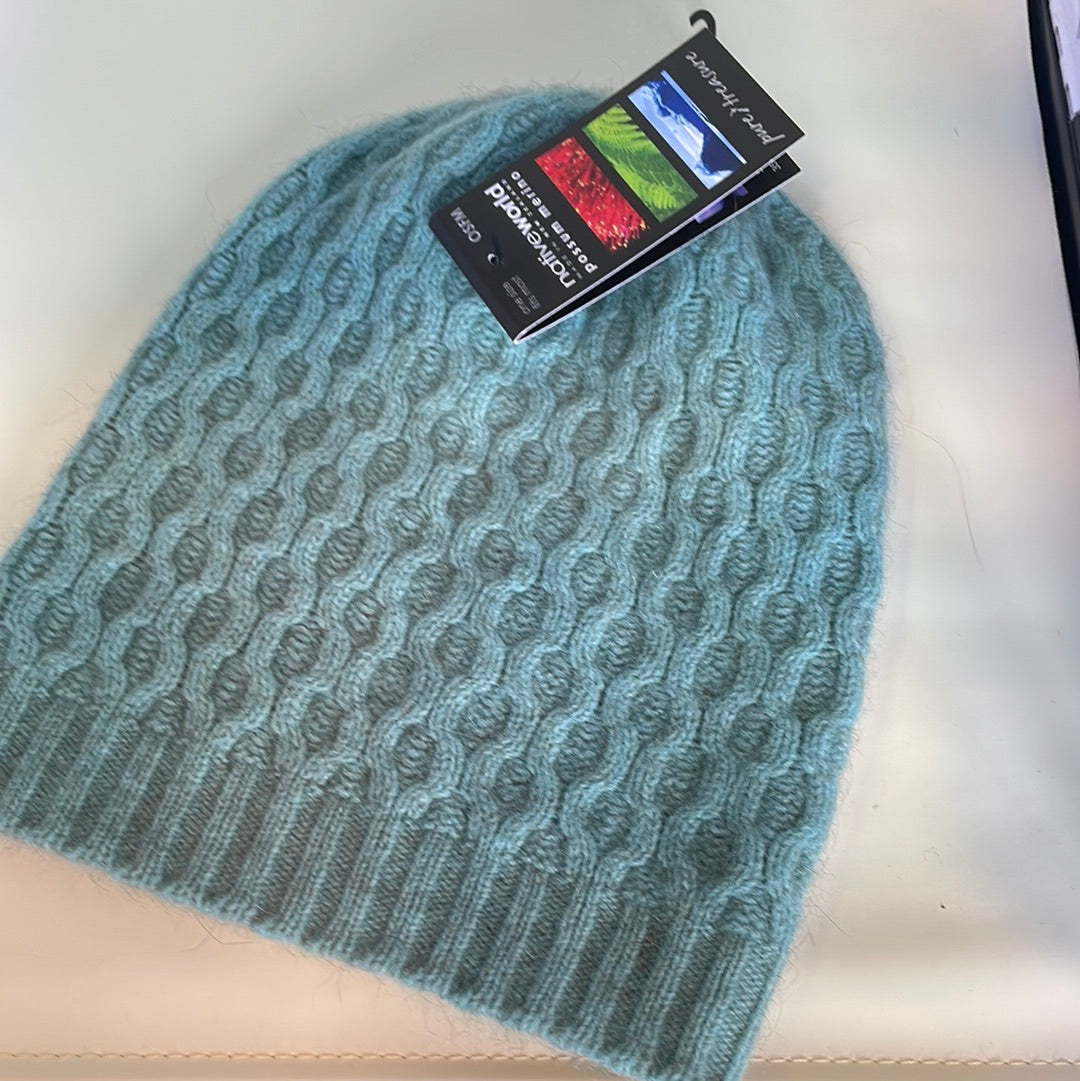 Native World merino possum beanies