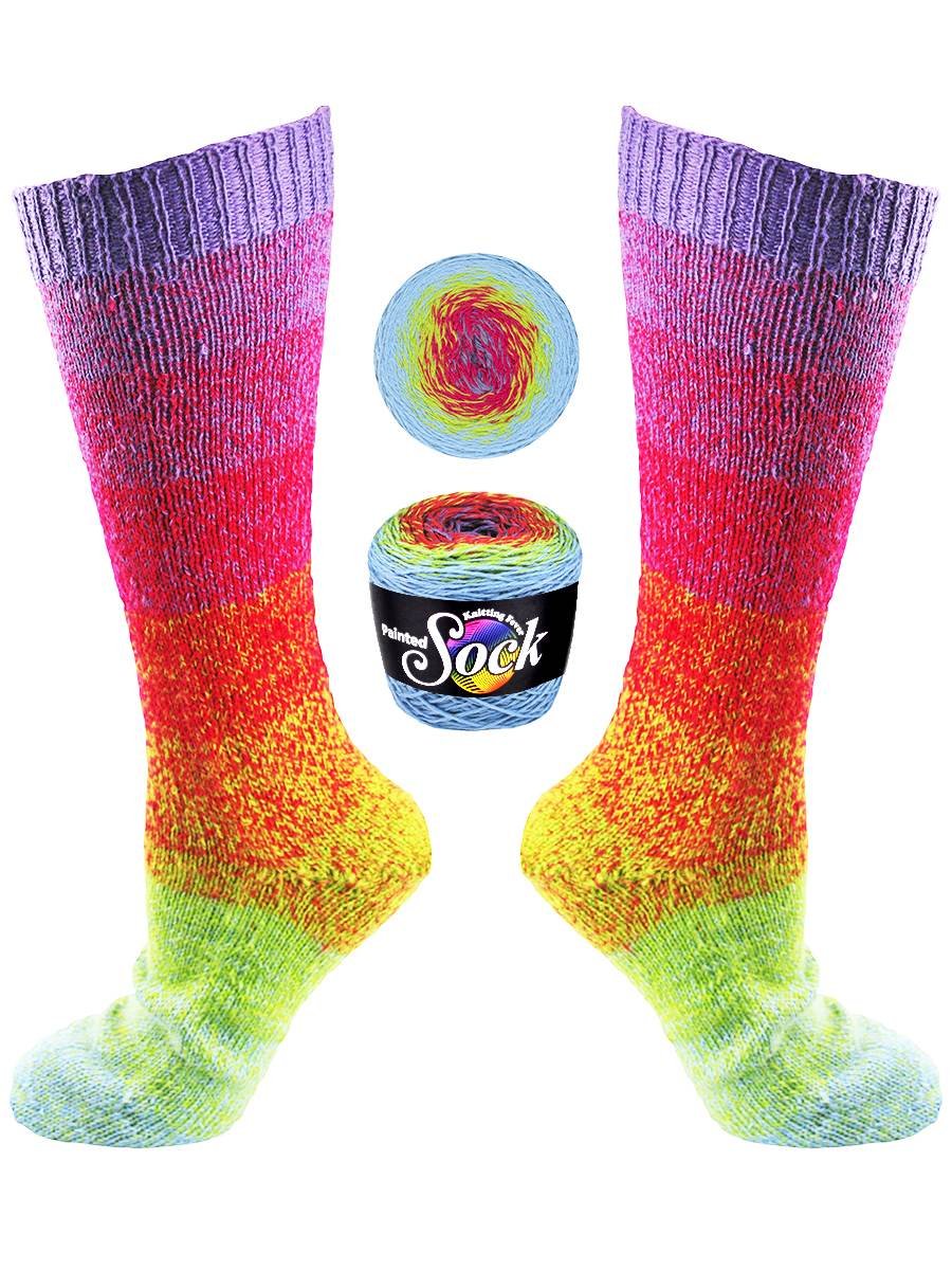 Kfi collection painted sock yarn